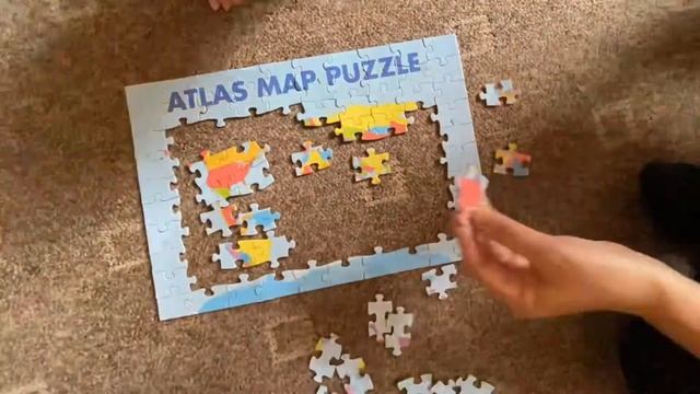 Atlas Map Puzzle Timelapse смотреть онлайн