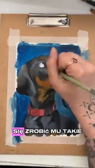 Dogs in August 5 #artchallenge #doberman смотреть онлайн