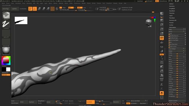 2021-03-31 Sculpting Flame Jet in Zbrush 2021 смотреть онлайн