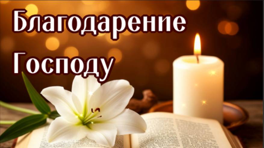БЛАГОДАРЕНИЕ ГОСПОДУ смотреть онлайн