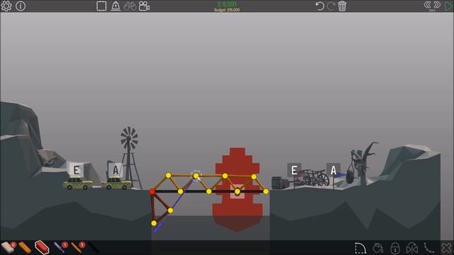 Poly Bridge Desert Winds 2-12 Land Brace смотреть онлайн