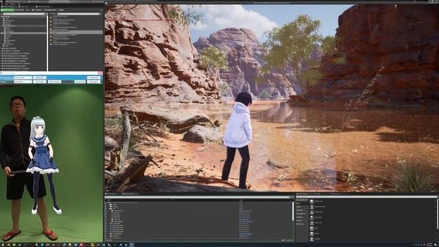 Unreal Engine 4 - Realtime Webcam Mocap Demo ( Using ThreeDPoseTracker and VMC4UE ) смотреть онлайн