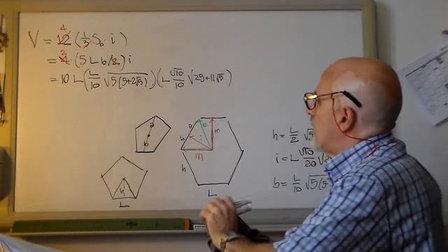 Pi67-2d - Volume Poliedri Regolari: DODECAedro (valutazione finale) смотреть онлайн