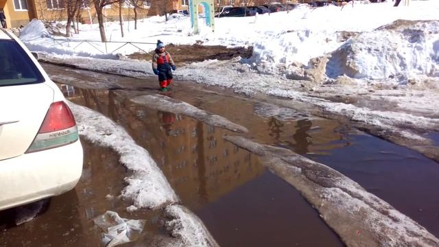 Самодельный защитный костюм, море по колено, привет весна)) смотреть онлайн