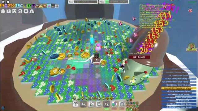 onett has ruined my '100 Gumdrops from a single Gummy Sprout' attempt... | Bee Swarm Simulator смотреть онлайн