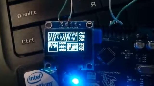 Вывод графиков на OLED display смотреть онлайн
