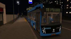 Электробус № 170 в ОМСИ 2 (полный круг)