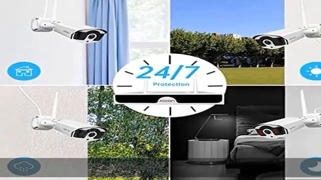 JOOAN 3MP Security Camera System Wireless, 8CH NVR 1296P Security Camera System(Clear Than 1080P) w смотреть онлайн