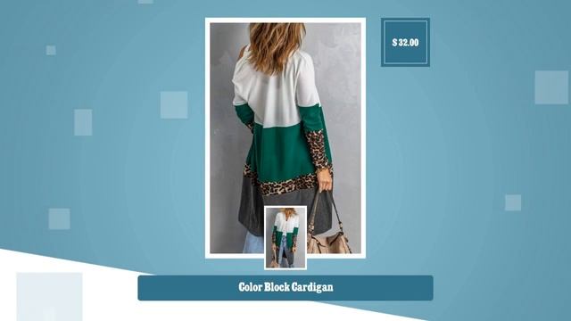 Color Block Cardigan смотреть онлайн
