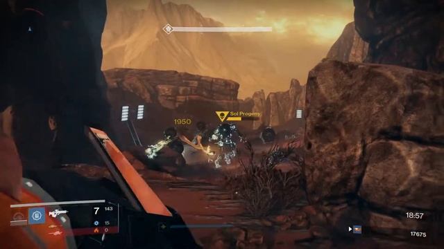 Destiny 1 - SOLO - Nightfall Strike - Cerberus Vae III (Valus Ta'aurc) - Titan