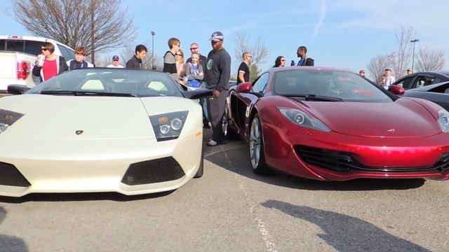 Nashville Cars & Coffee 4/06/12 (Mclaren mp4-12c Ferrari 458, LP640's and more!) смотреть онлайн