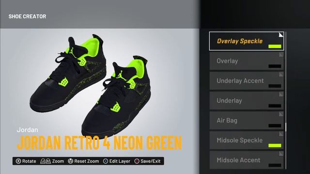 NBA 2K22 Jordan Retro 4 Neon Green смотреть онлайн