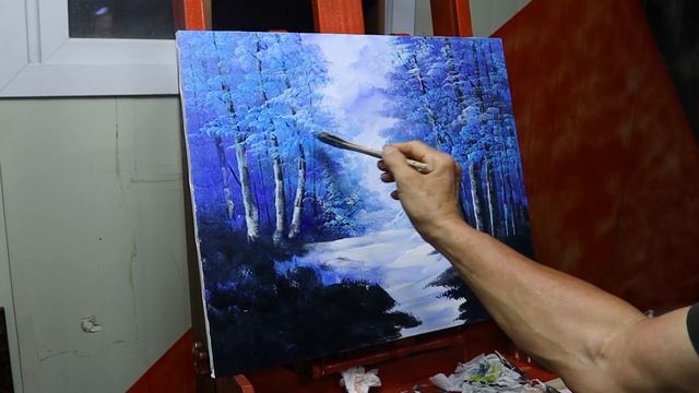 Abstract Painting | Palette knife and brush | LINE Art #28 смотреть онлайн
