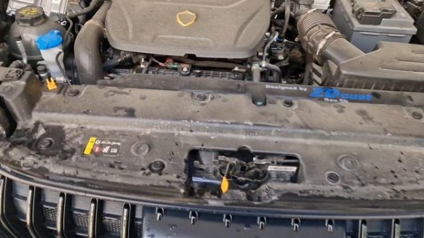 Установка дополнительных резинок капота от грязи на Haval Jolion