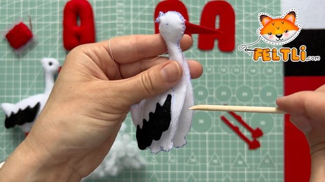 Аист из фетра / Как сшить аиста своими руками? / Азбука из фетра / Буква «А» смотреть онлайн