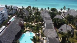My Blue Hotel Zanzibar from Drone in 4K