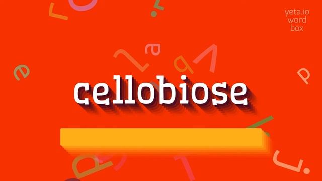 HOW TO SAY CELLOBIOSE? #cellobiose смотреть онлайн