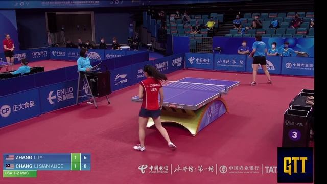 Alice Chang (MAS) vs Lily Zhang (USA) | WT Groups | World Team Table Tennis Championships 2022 смотреть онлайн