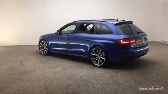 SW14EPE AUDI A4 RS4 AVANT FSI QUATTRO BLUE 2014 смотреть онлайн