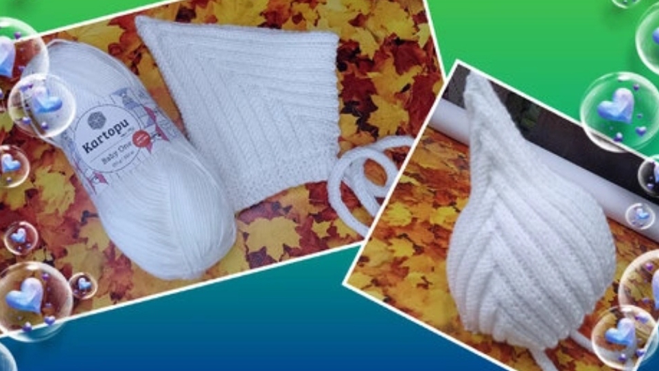 Чепчик Эльф спицами для самых маленьких 🧶🐣🐤 смотреть онлайн