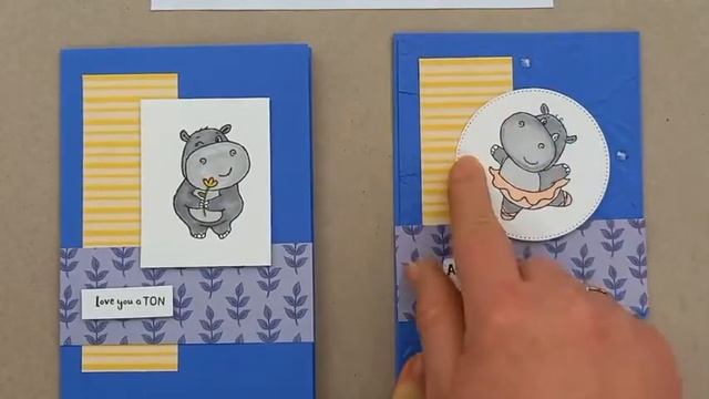 Using A Sketch To Create A Card - Featuring Sale-A-Bration Hippest Hippos Stamp Set смотреть онлайн