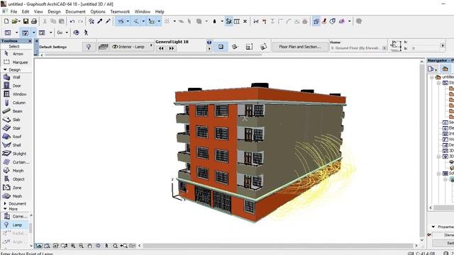 Floor Plan Rendering on Archicad 18 смотреть онлайн