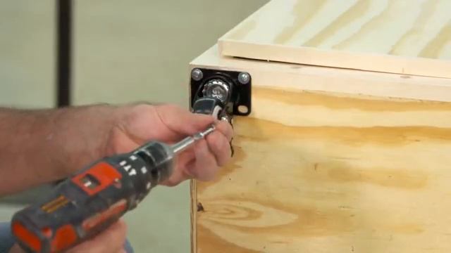 12. Install Back & Casters