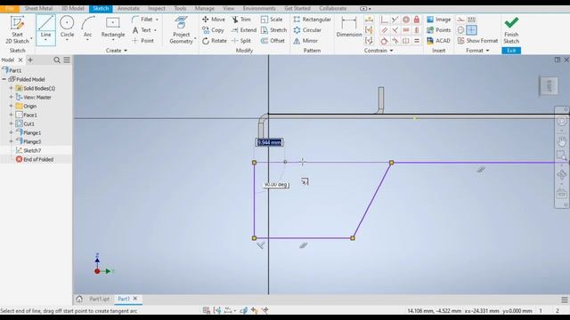 Sheet Metal Bracket Design in Autodesk Inventor || Inventor Sheet metal Flat Pattern || Sheet Basic смотреть онлайн