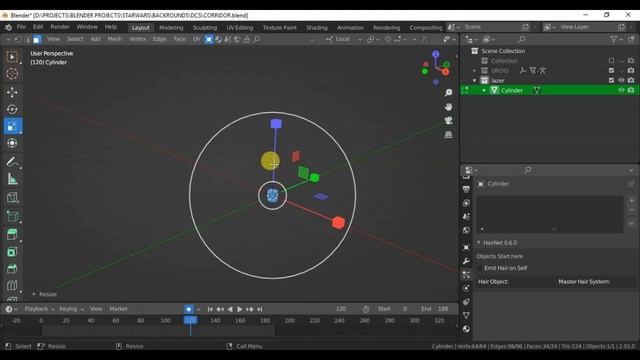 blender 2.92 star wars laser beam animation - tutorial смотреть онлайн