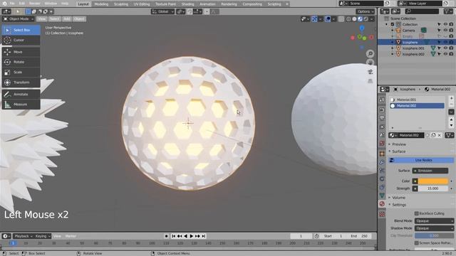 Icosphere modeling - Blender Tutorial смотреть онлайн