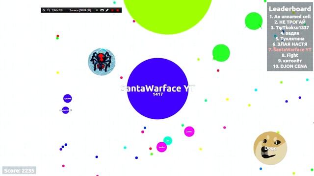 AGAR.IO I Держим ТОП I +Командная игра I HD смотреть онлайн