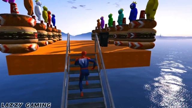 GTA 5 Epic Ragdoll Spiderman And Super heros funny moment jump/fail (euphoriaphysics) смотреть онлайн