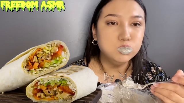 asmr wet chalk crunch//асмр хруст мокрого мела в пасте 🥙кыргызская шаурма @vlogmeriayas6202 смотреть онлайн