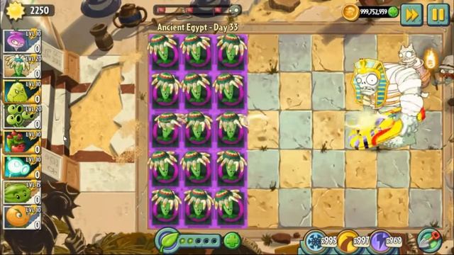 Plant vs Zombie 2 V6.2.1 All Plant MAX LEVEL vs Ra Zombie | Monster PVZ 2 смотреть онлайн