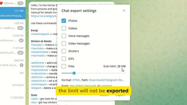 How to Export Telegram Chat History [2024] Easy Tutorial смотреть онлайн