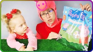 Открываем пакет сюрпризов свинка Пеппа