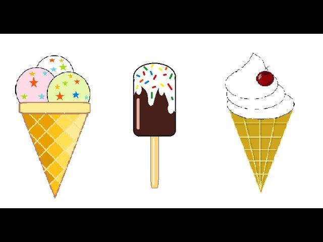 Рисуем в Paint. Мороженое/How to draw ice cream in MS paint смотреть онлайн