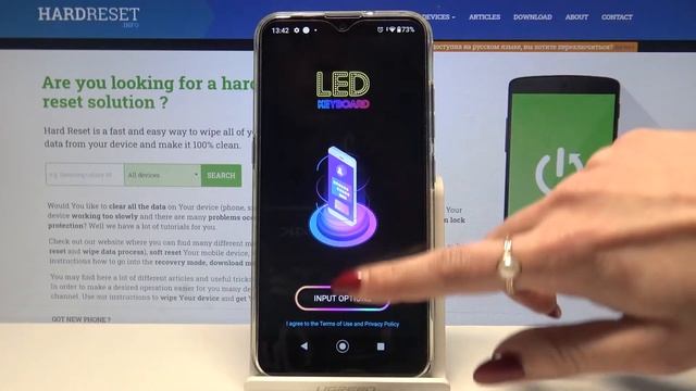 How to Download LED Keyboard on LG K22 – Apply LED Keyboard смотреть онлайн