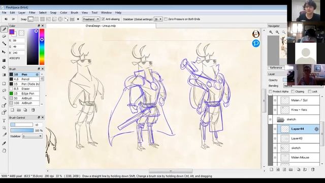 Animal Character Design - Drawing A Deer Character смотреть онлайн