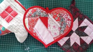 Прихватки из остатков - шьем красиво!