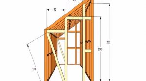 односкатная теплица из поликарбоната своими руками фотоj