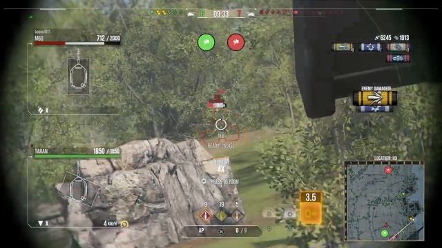World of Tanks console - Taran - 9.9k damage смотреть онлайн
