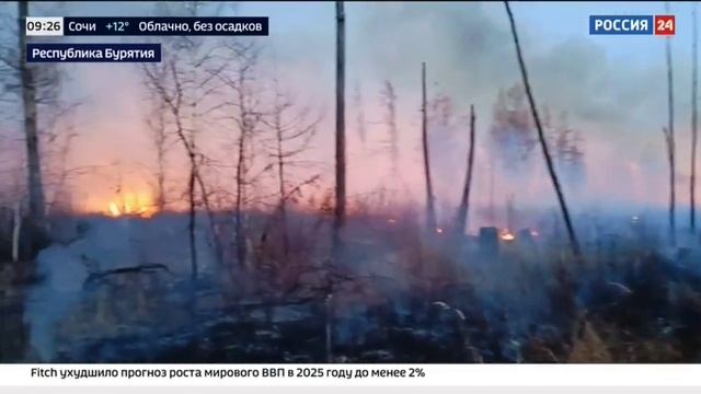 Россия 24, Москва, 17 апреля 2025
Природные пожары в Бурятии смотреть онлайн
