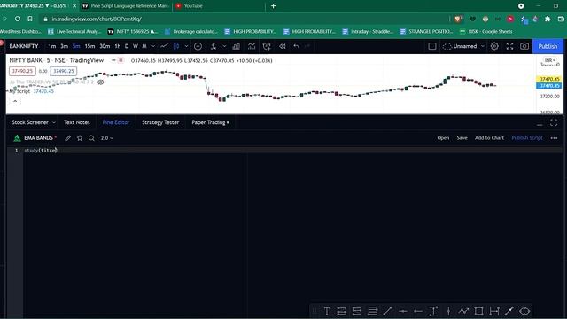 How to create EMA BANDS in Trading view using Pine Editor in Telugu |Pine Editor tutorials in Telug смотреть онлайн