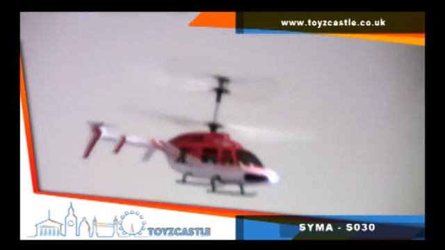 Syma S030 Bell 206 3-Channel Remote Control RC Helicopter