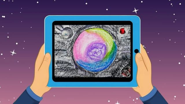 Выставка творческих работ посвященная дню космонавтики Мультстудии "Пионер" г. Елец 04.25 г.