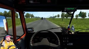 УЛЕТЕЛ С ДОРОГИ - СУРОВАЯ РОССИЯ - Euro Truck Simulator 2 + РУЛЬ