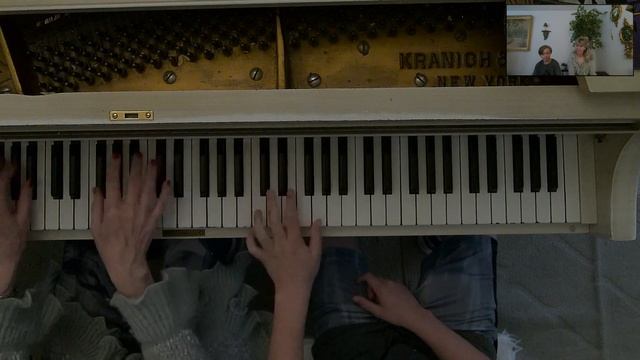 11 Year old guest speaker learning his first song with Heidi Goldman Piano Lessons with Pizzazz смотреть онлайн