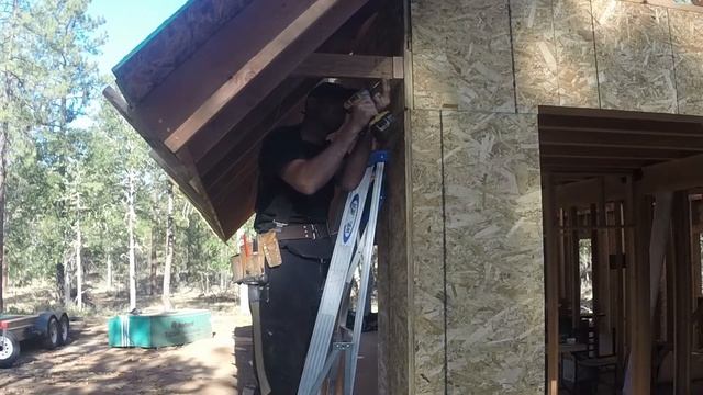 Extra rafter supports to help hold our longer rafters смотреть онлайн