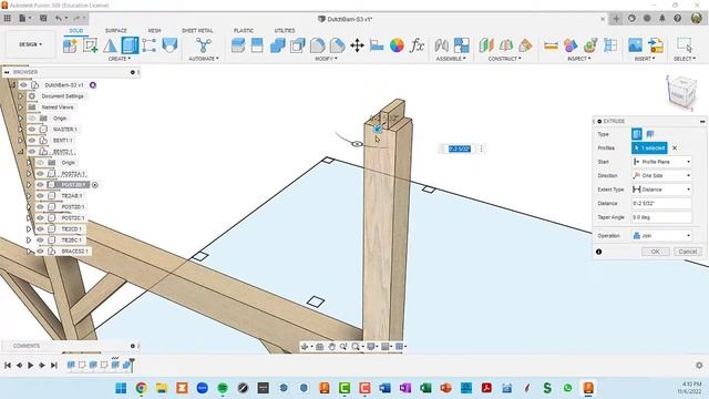 Timber Frame Design in Fusion 360 - Part 5: Copying Bents смотреть онлайн